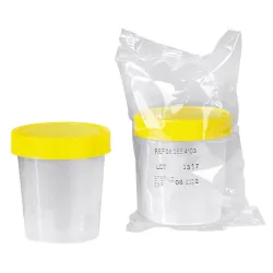 Urinebeker met steriele schroefdop 125 ml